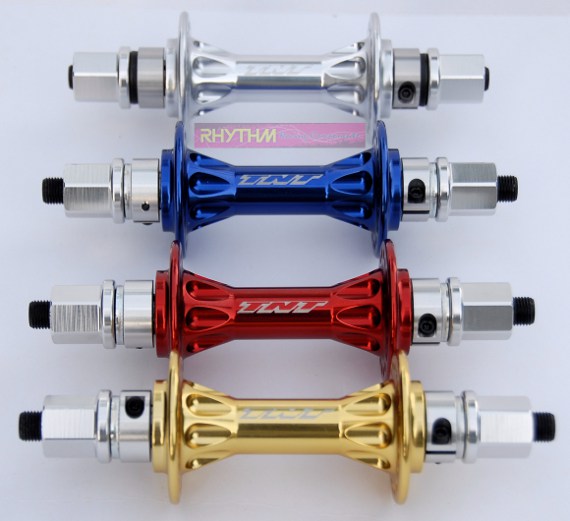 TNT derringer sealed bearing bmx hub silver blue black red gold